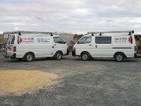 Concrete cutting vans