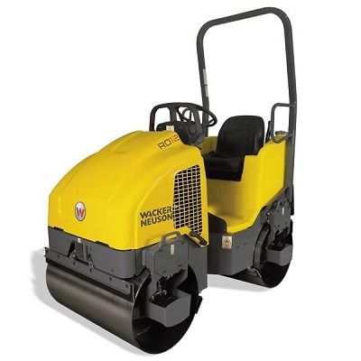 Wacker RD12 Dual Drum Single Vibration Sit On Roller 12 Tonne