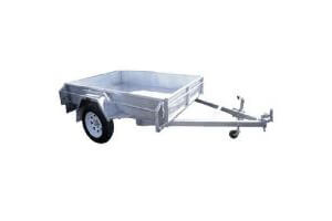 7x4 Galvanised Single Axel Trailer